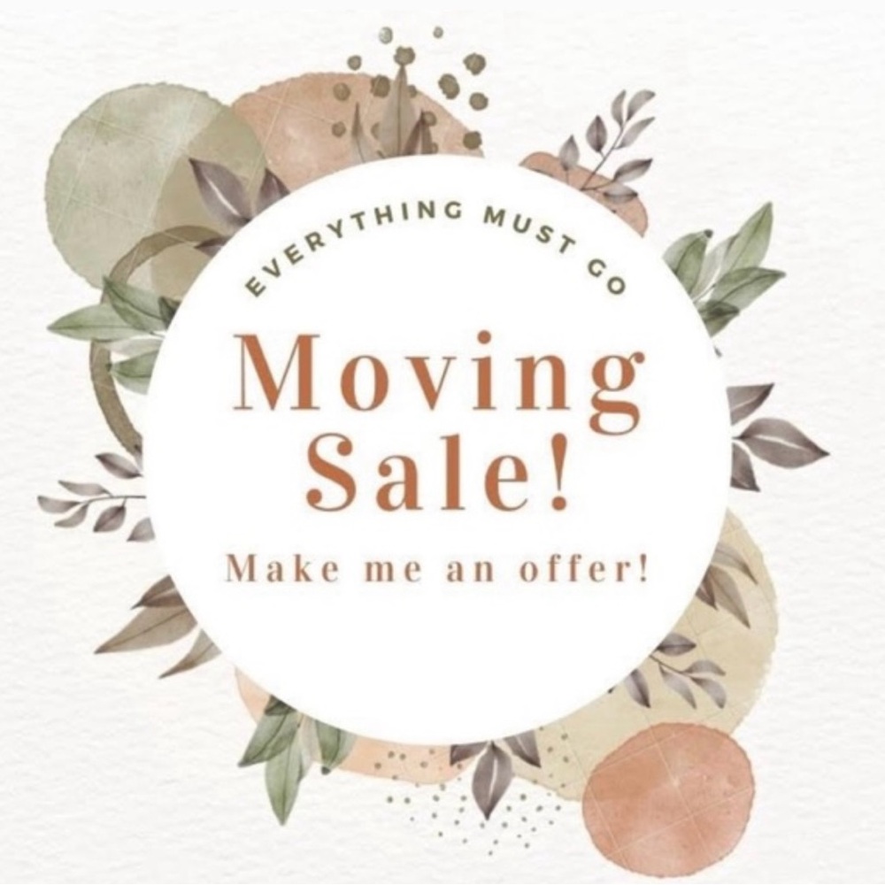Moving Sale Announcement